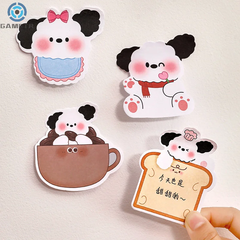 30 fogli Kawaii Animal Sticky Notes Dog Memo pad To Do List Planner Sticker blocco note cancelleria per studenti forniture per ufficio scolastico