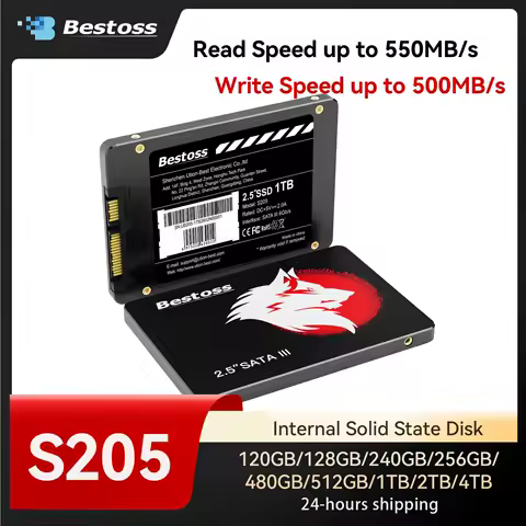Bestoss 2.5 Inch SATA III Internal SSD 120GB 128GB 240GB 256GB 480GB 512GB 1TB 2TB 4TB Solid State Drive for Laptop Desktop PC