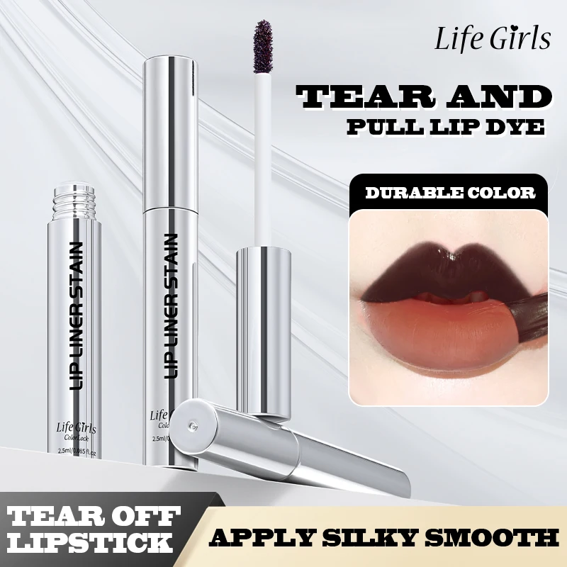 Life Girls ColorLock Lip Liner Stain, struccante per labbra, trucco naturale, lucidalabbra rimovibile, impermeabile e antiaderente per tazze