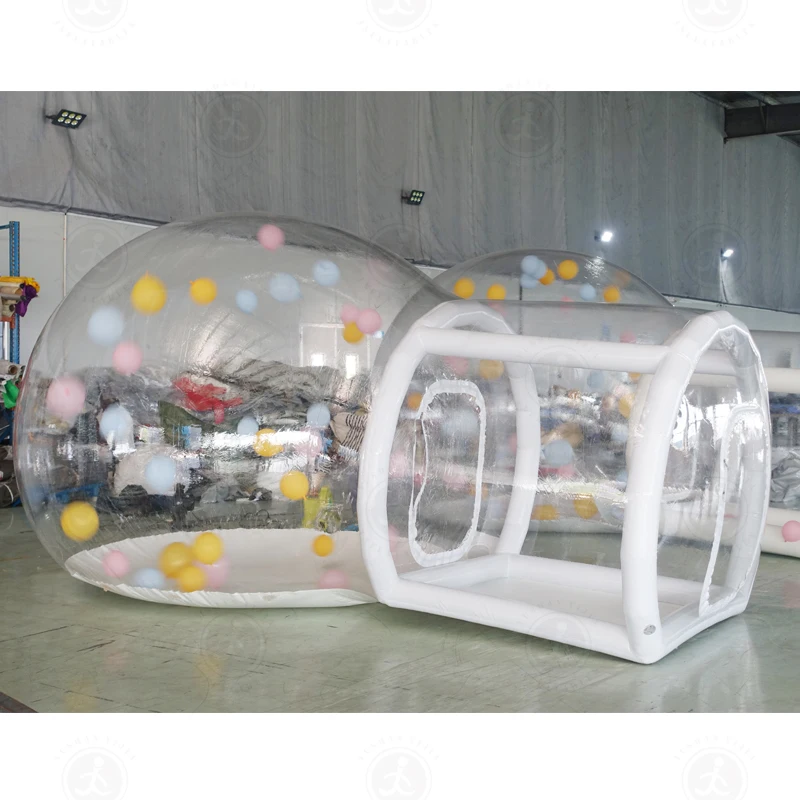 New Mint 2.5/3m Bubble House Inflatable Bubble Tent, Clear Bubble Balloon Dome Tent with Blower Bubble Garden Tent for Party