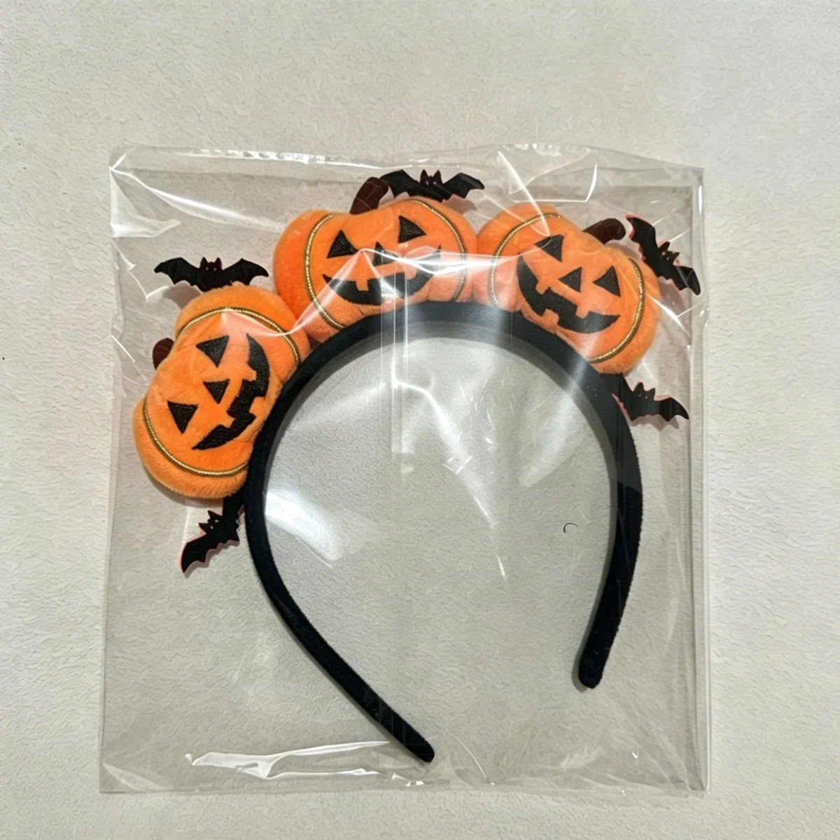 Plüschiger Halloween-Haarreif mit Kürbis-Fledermaus-Motiv für Damen und Mädchen, niedlicher Kürbis-Haarreif, Halloween-Party, Cosplay-Kostüm, Haaraccessoire. – Detail 7