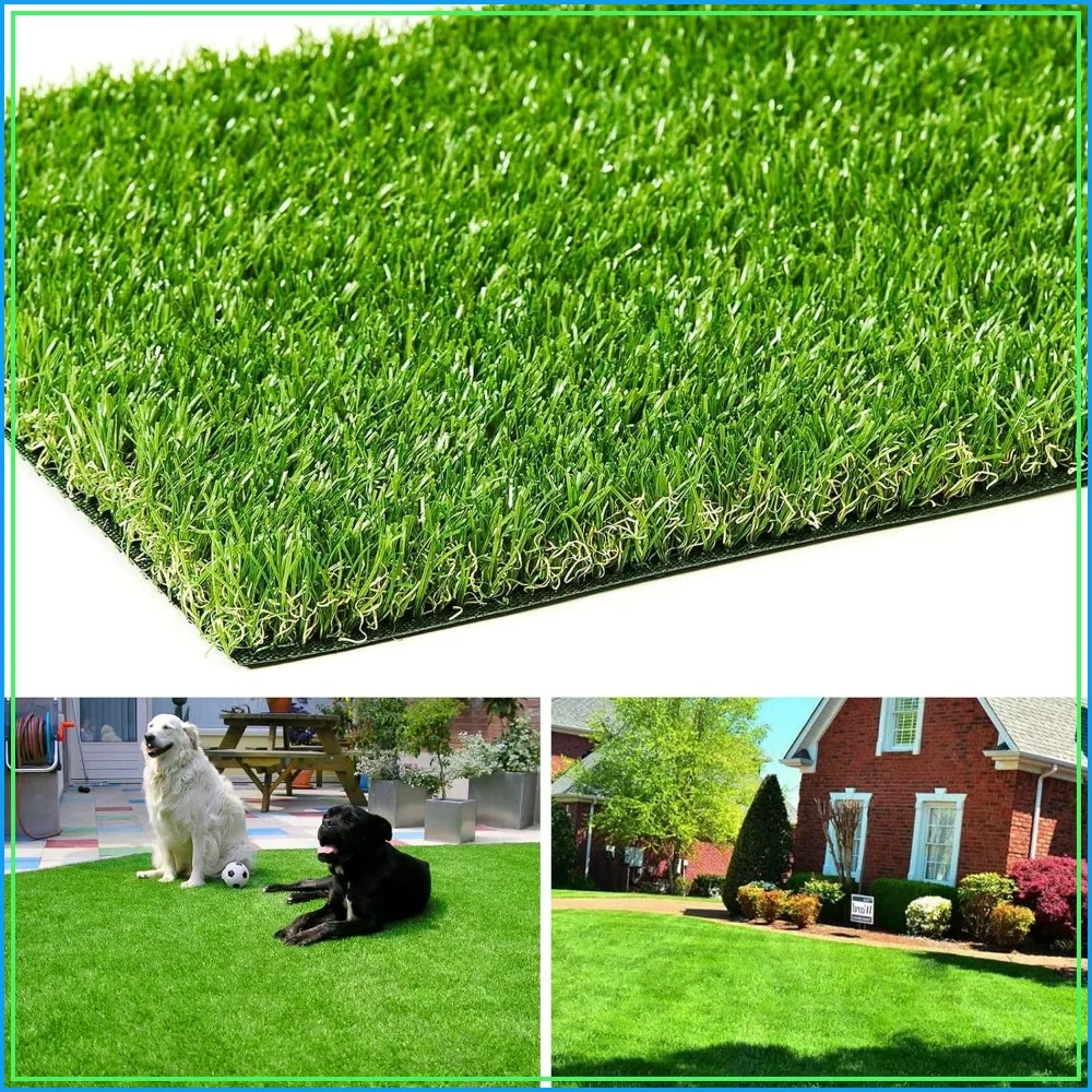 

AYOHA Artificial Turf 4x6 ft with Drainage, 1.38" Realistic Fake Grass Rug for Indoor Outdoor Lawn, Garden, Balcony, Patio, Dog-Friendly