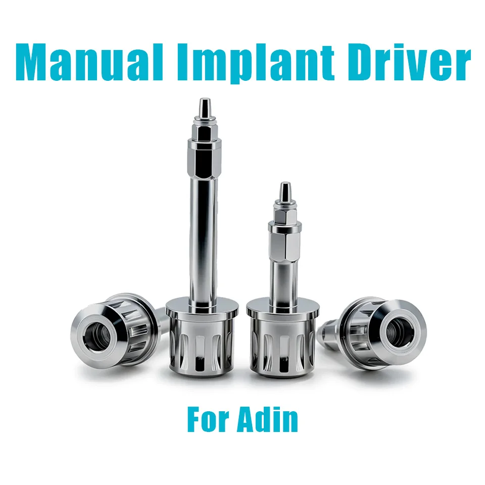 5Pcs Dental Implant Manual Insertion Tool Compatible for Adin System Long Short Driver Screwdriver Clinic Surgical Supply Tools