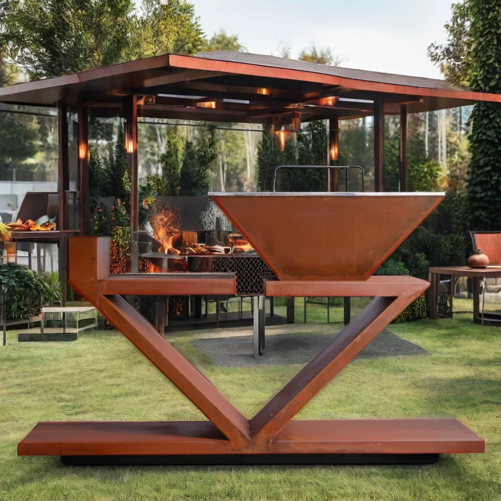 corten steel bbq grill bbg grill barbecue china barbecue grill