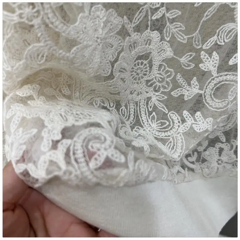 Women's 2024 Spring New Lace Collar Casual Hollow Panel Button Solid Color Versatile Office Lady Fashion Long Sleeved Tops