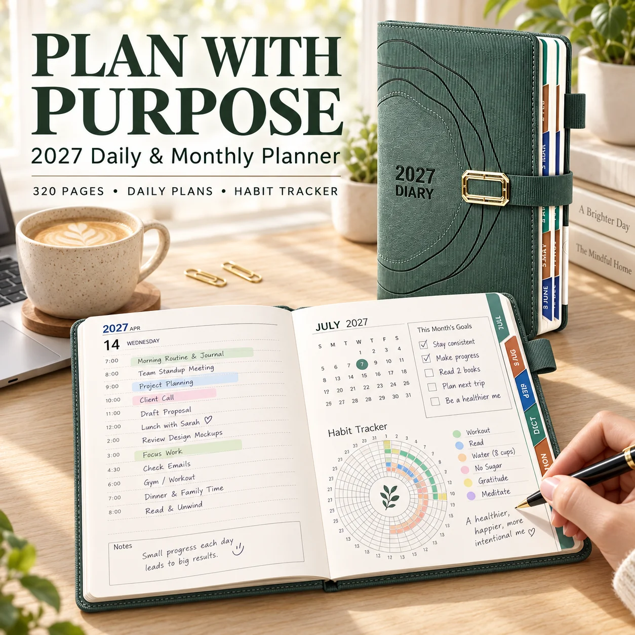Leather Work Notepad - Grubszy notatnik z planem na 2027
