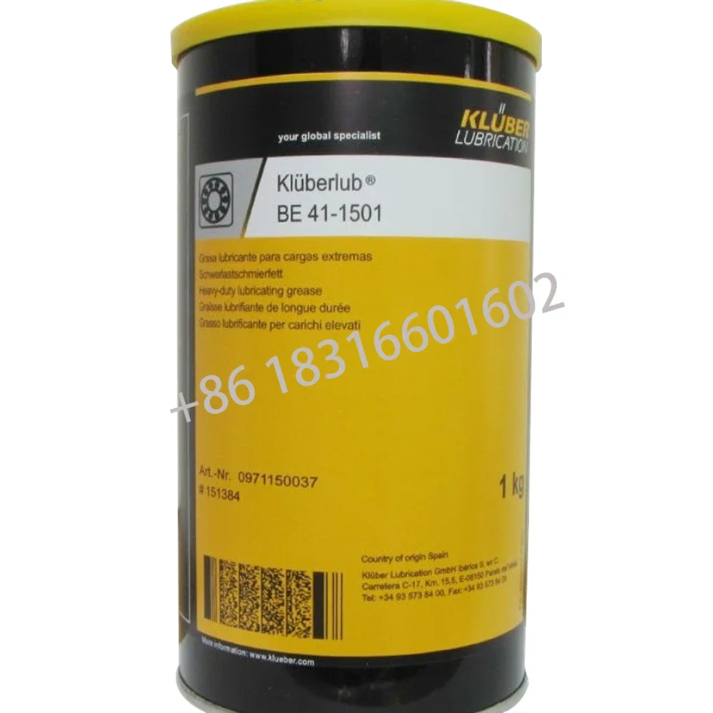 1L Kluber BE41-1501 BE41-1002 Lubrication Spindle Bearings Klüberlub BE 1501 for Industrial and Rail traction gear couplings