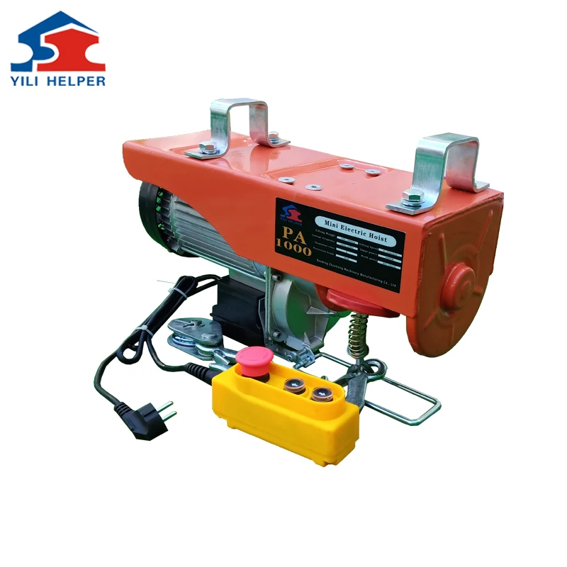 Portable micro lift motor mini type electric hoist pa1000   hoisting winch