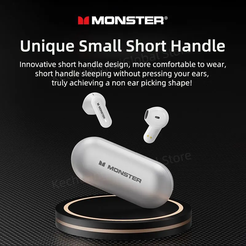 Monster XKT25 Wireless Bluetooth 5.4 Headphones TWS Hifi Stereo Earphones Gaming Headset Noise Reduction Sports Earbuds With Mic