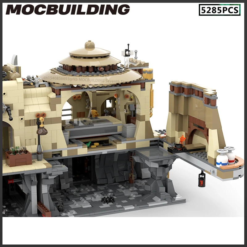 MOC Classics Movie Scene Desert Castle Diorama Building Blocks Street View Model Collection Toys DIY Assembly Bricks Gifts