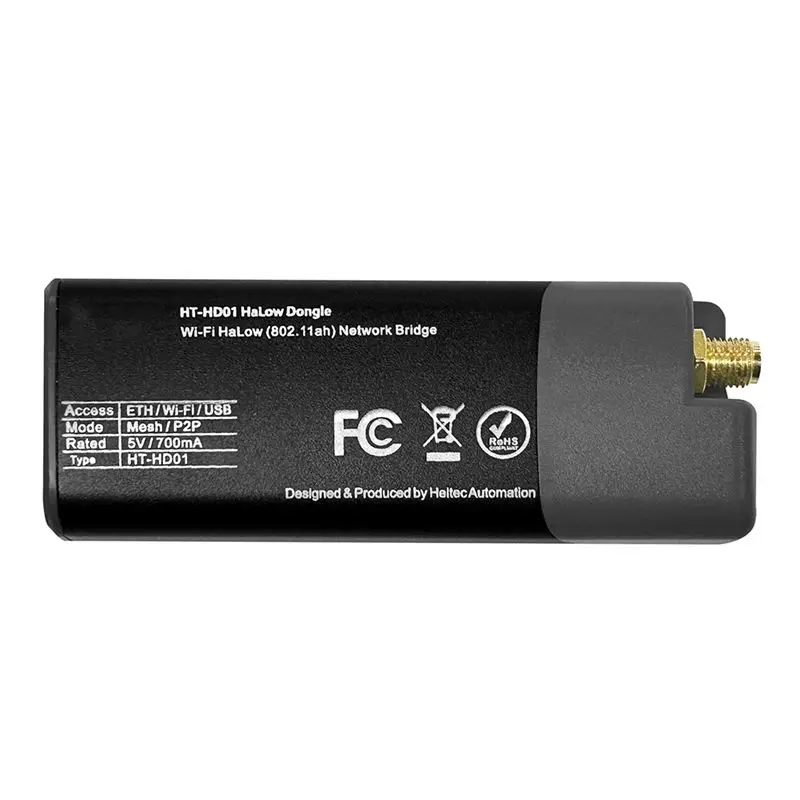 A23F-Wifi Halow Dongle 1Km Long-Range Wireless Network Bridge IEEE 802.11Ah Wifi Halow Wireless Ethernet Jumper 915Mhz