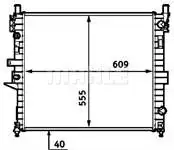 Store code: CR554000S for engine water radiator ML-CLASS W163 9905