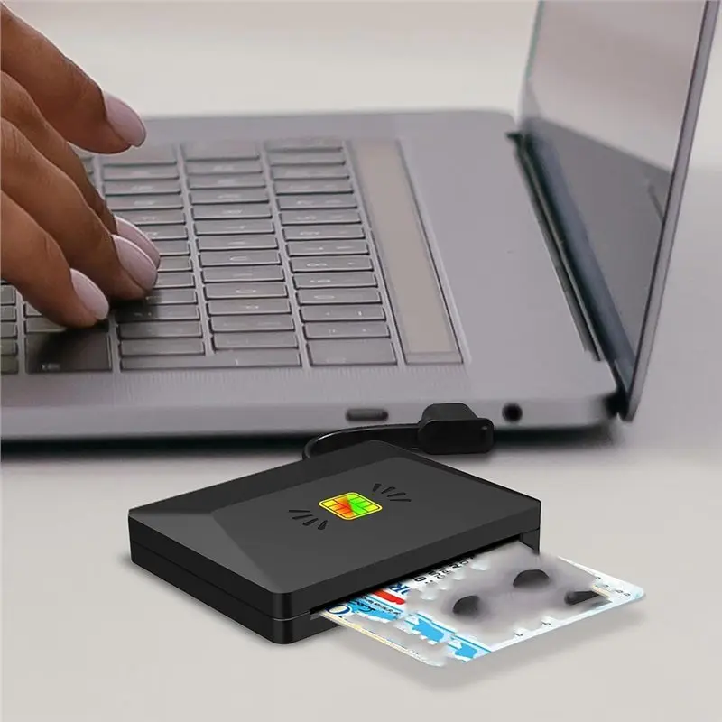 【RECOMENDAR】New Type-C ID Smart Card Reader Electronic DNI Reader For EMV IC DNIE Chip DNI Smart Card ZW-12026-X