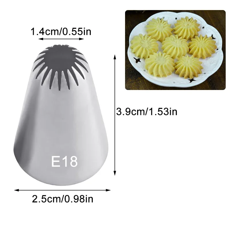 Bico De Pastelaria De Aço Inoxidável, Bicos De Decoração De Bolo Fondant, Confeitaria Dicas De Tubulação De Confeitaria, Ferramenta De Cozimento De