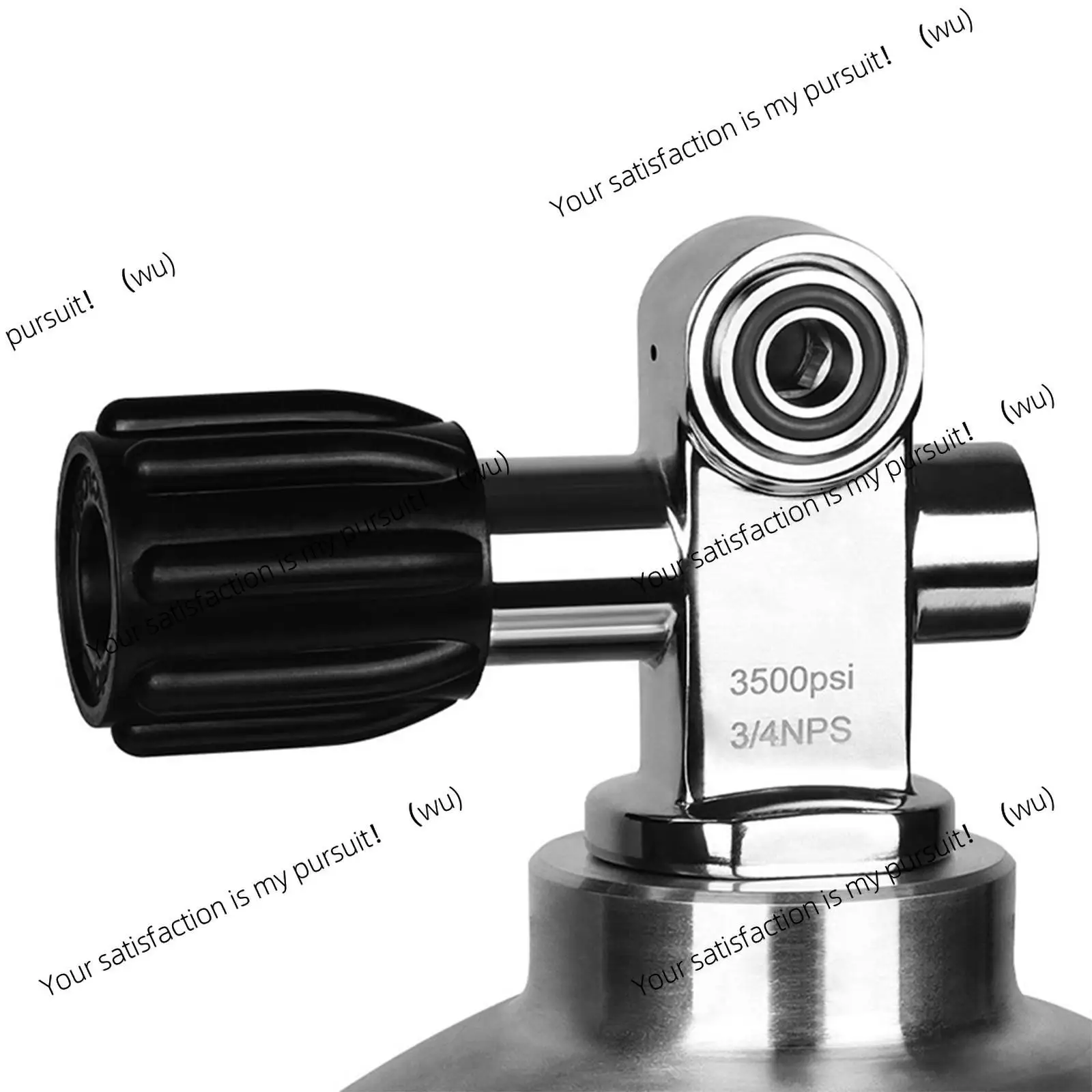Stainless Steel Diving Cylinder Valve High Flow DIN YOKE Convertible Regulator for Scuba Tank 0.5l Snorkeling
