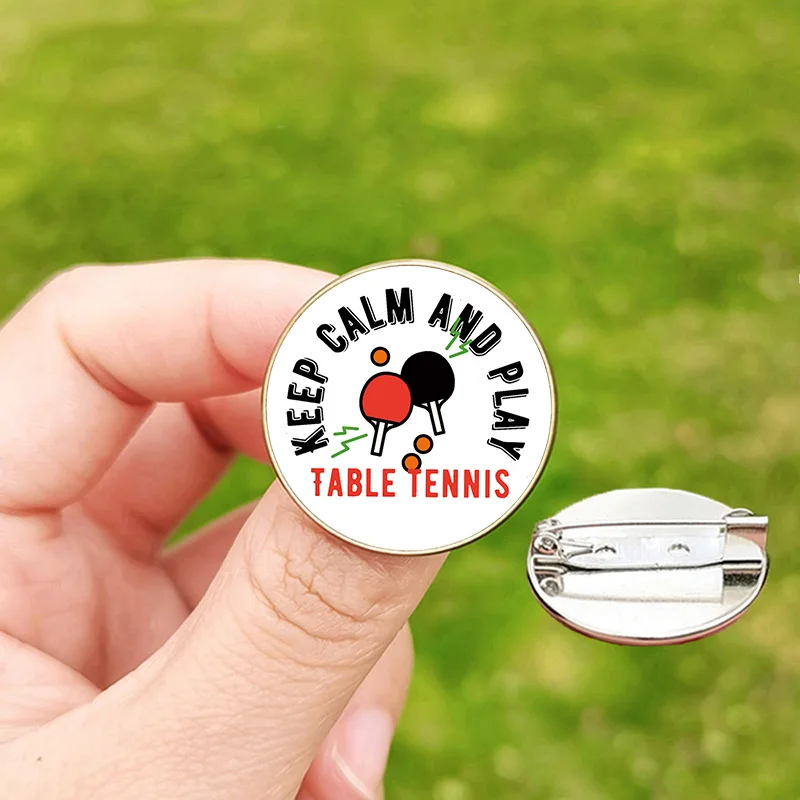 King of the Golf Lapel Pins Table Tennis Baseball Rugby Football Soccer Pickleball Queen Cartoon Print Badges for Sports Lovers