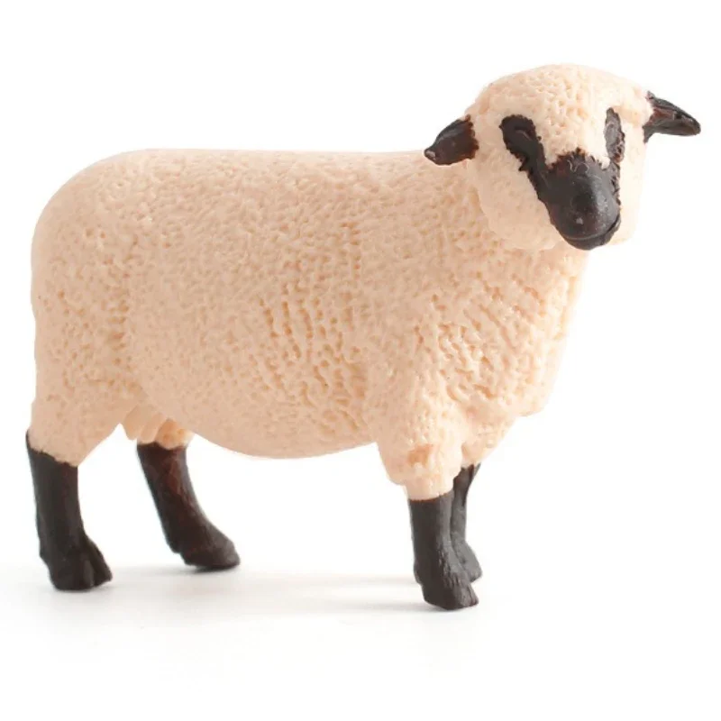 1 ชิ้นสร้างสรรค์งานฝีมือตกแต่งบ้านเครื่องประดับจําลองสัตว์ป่าของเล่นตัวเลขมินิน่ารักแกะรุ่นของเล่น