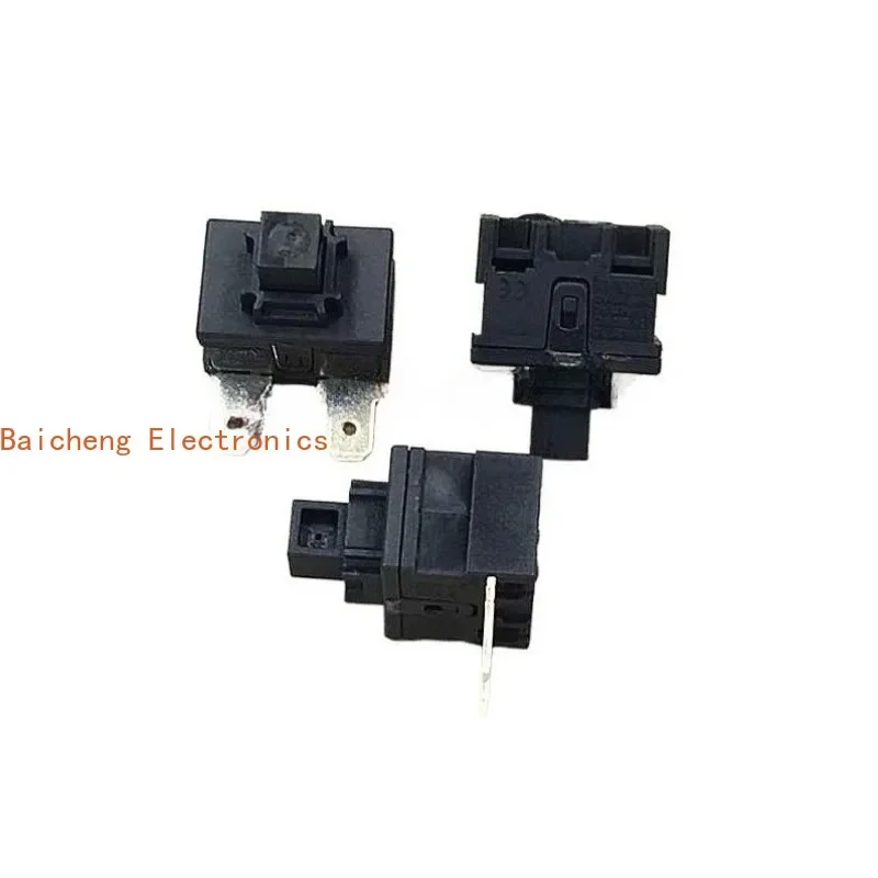 10PCS 2-pin self-locking button with mini lock power switch button 16A/250V