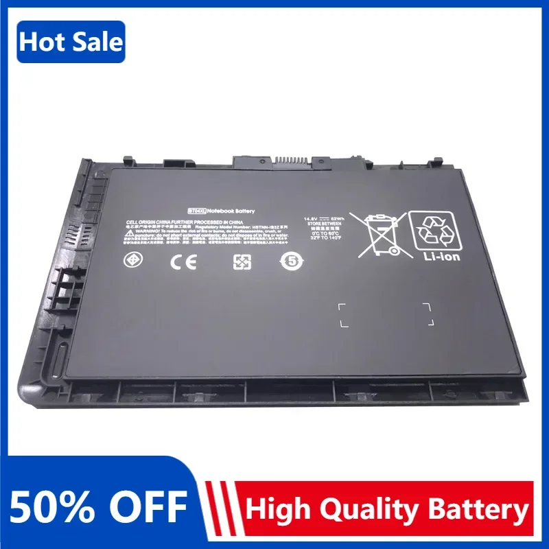 14.8V 52WH BT04XL BA06XL Laptop Battery for HP EliteBook Folio 9470 9470M 9480M Series HSTNN-IB3Z DB3Z I10C BA06