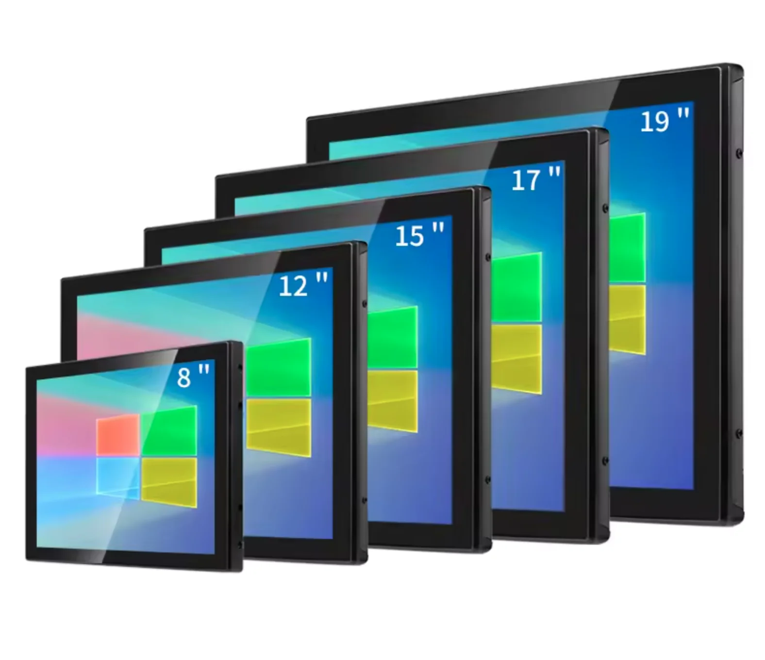 

AOTESIER 8 10,4 12, 15, 17 19-дюймовый промышленный уличный водонепроницаемый ЖК-монитор емкостный сенсорный монитор с плоским экраном