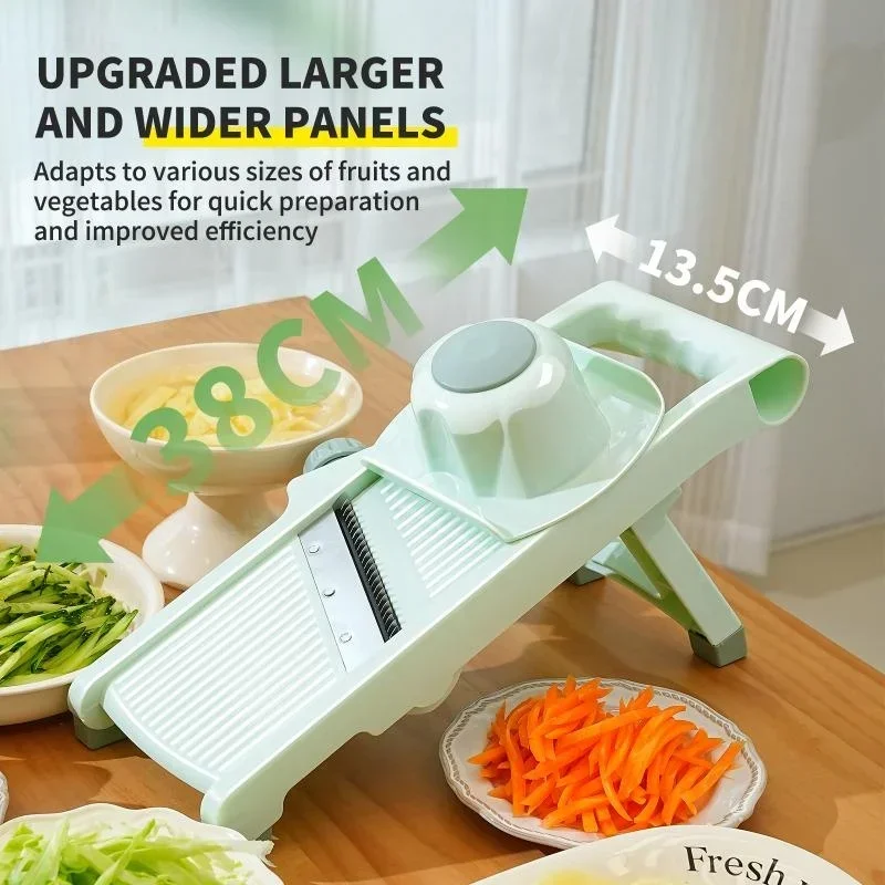 

Kitchen Multi-function Vegetable Slicer Household Fruit and Vegetable Slicer Manual Adjustable Knob Lemon Potato Grater