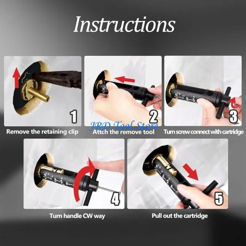A2UD Reliable Valves Cores Removal Tool For DIY And Professional Plumbing Repairs