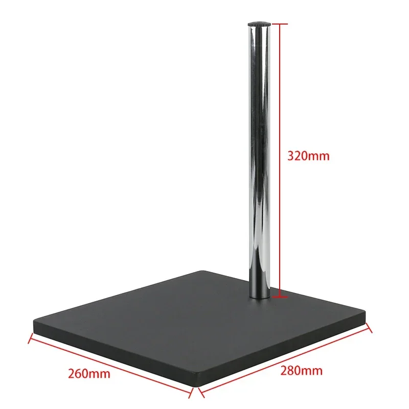 Imagem -06 - Articulando Braço Pilar Base Stand Suporte Microscópio Suporte Universal Stereo Zoom Acessórios 76 mm Ajustável