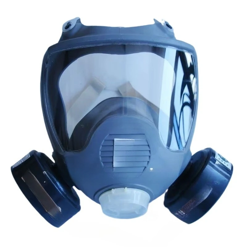

Full Face Mask Respirator Silicone Skin Mask Adjustable Headband + Decompression Pad