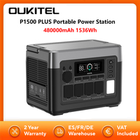 OUKITEL P1500 PLUS Portable Power Station 480000mAh 1536Wh Solar Generator with LiFePO4 Battery Fast Charging Smart App Control