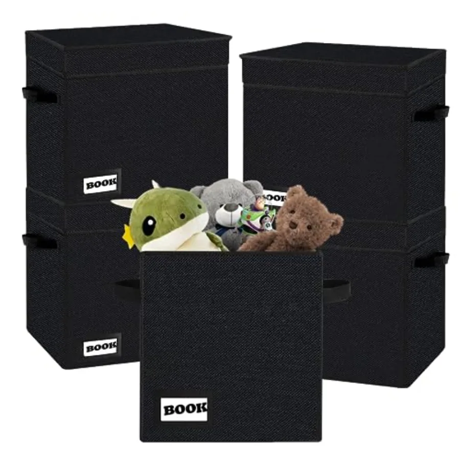 

5 Pack Short Box 11.8" X 9.8" X 7.8" Holds 100-120 Collection Book Heavy Duty Comic Collection Gift Bin Container Holder Shelf