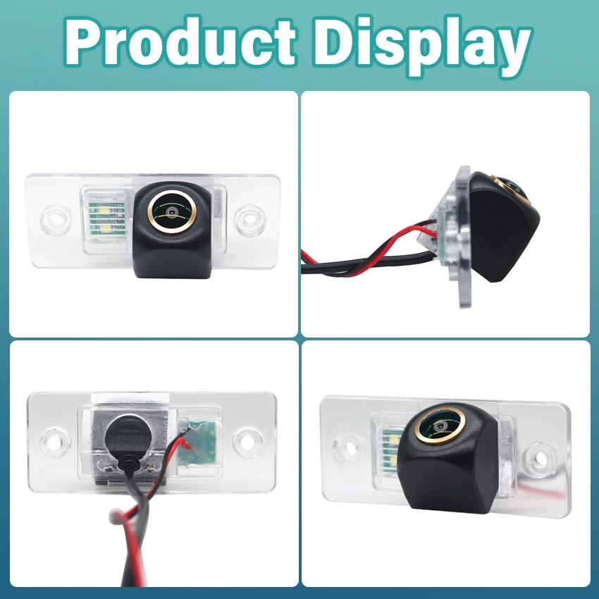 Rear View Camera For Skoda Fabia Combi 6Y MK1 5J MK2 1999~2014 CCD Night Vision Backup Camera License Plate Camera Golden Lens view 3