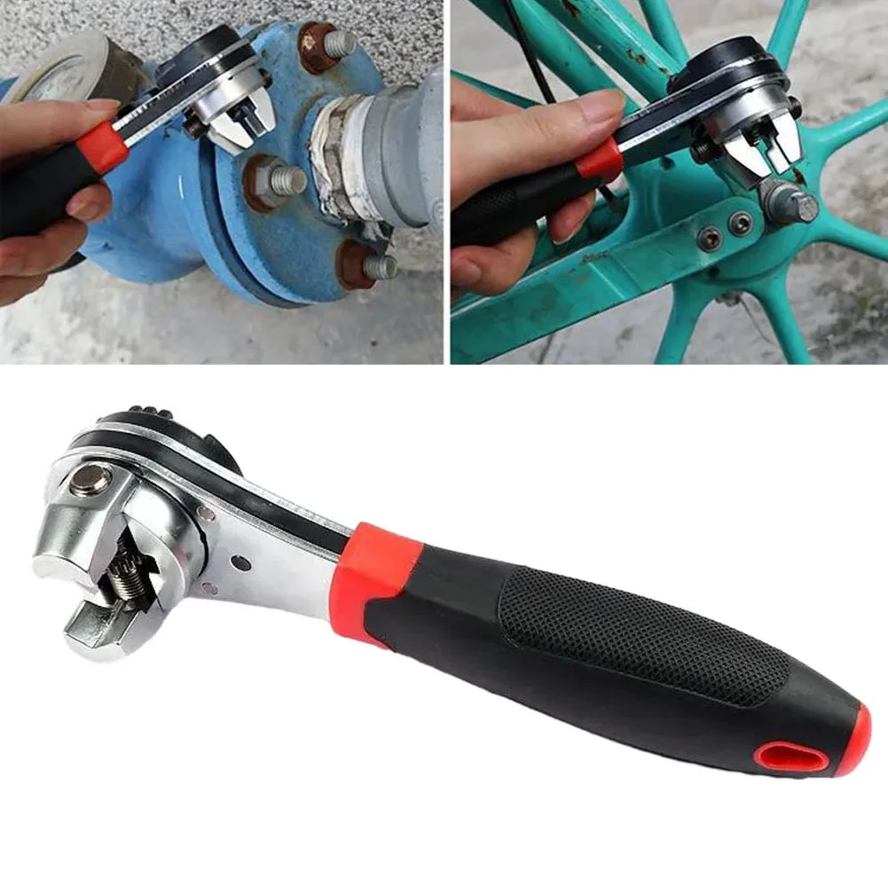 Long Lasting Practical Brand New Ratchet Wrench Hand Spanner Accessories Adjustable Compact Exquisite Study Tool