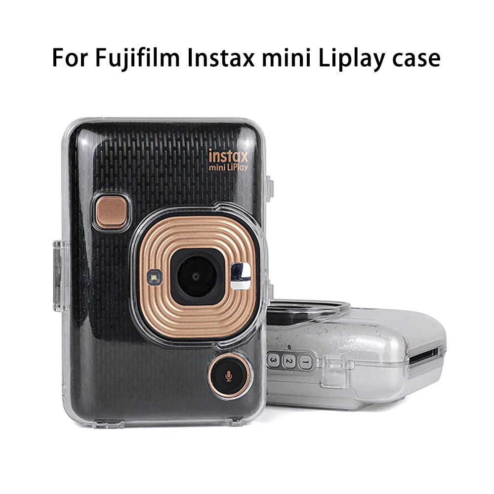 For Fujifilm Instax mini Liplay Case Transparent Crystal PVC Protective Case Protector Instant Camera Storage Bag Cover