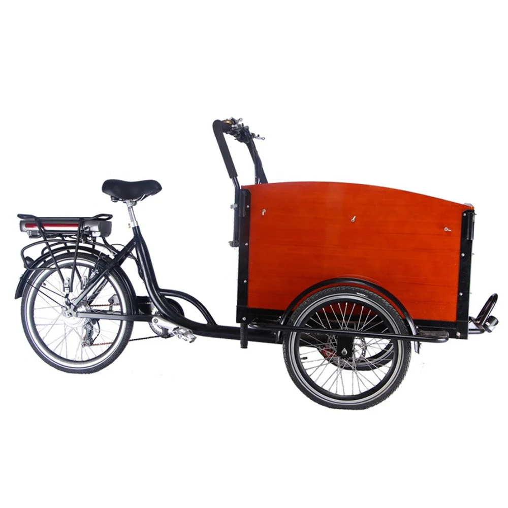 

Kids Family Portable Cargo Bike Electric Adult Vintage DeliveryTricycle Bicycle Food Coffee Cart Bike for Sale