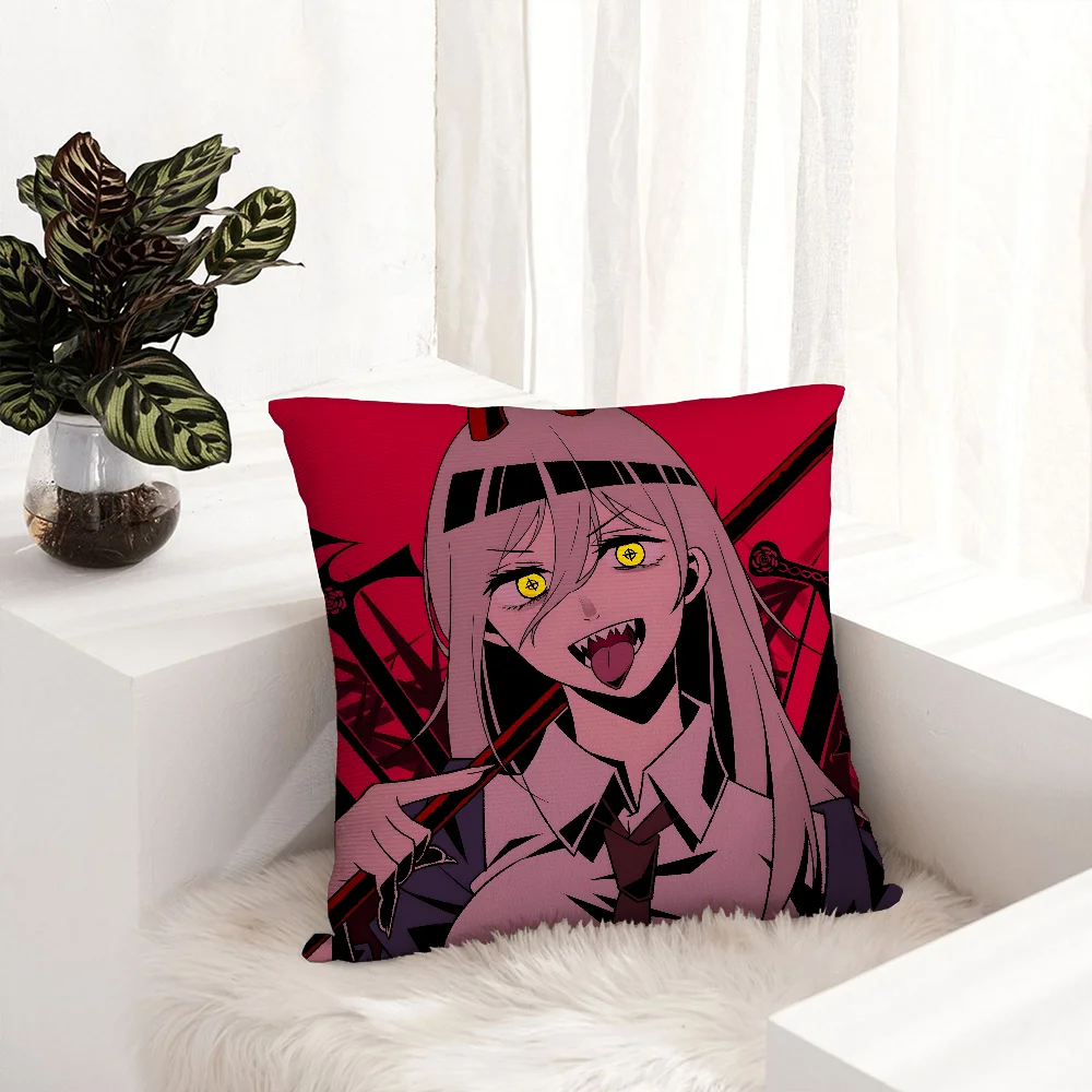 comics C-Chainsaw Mans Pillow Case Plush Fabric Soft Pillowcase Double Sided Print Sofa Cushion Cover Throw Pillow Cover