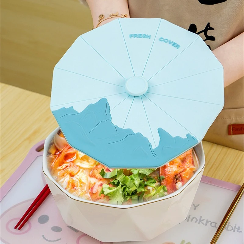 Round Fresh-keeping Lid Easy To Access Convenient Kitchen Essentials Glass Bowl Lid Not Easy To Fall Sanitary Bowl Lid Durable image 5