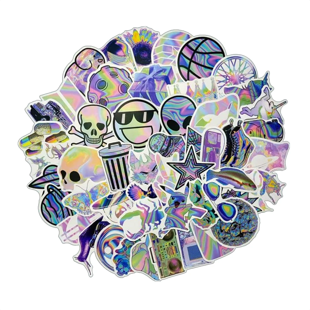 10/30/50PCS Vaporwave Neon Stickers Series Aesthetic Graffiti DIY Skateboard Helmet Suitcase Laptop Luggage Decoration Wholesale