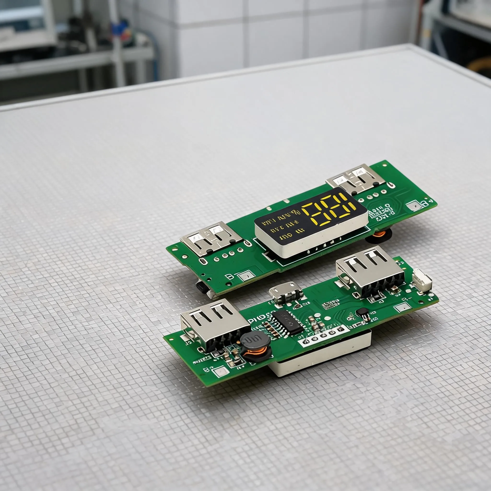 1pc Power Bank Charging Module With Digital Display Boost Module Dual USB Outputs Instrument Parts Accessories