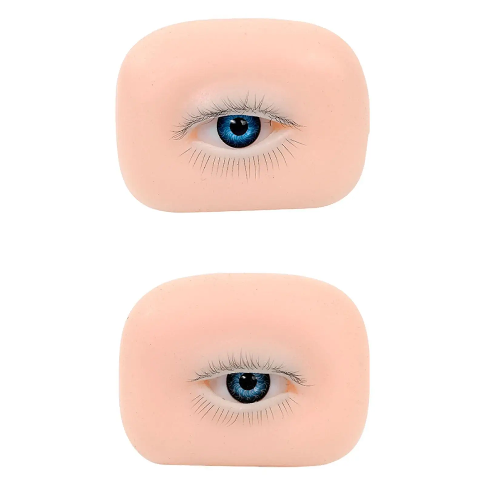 Modelo de ojo de silicona 5D, modelo de maquillaje de entrenamiento, herramienta de entrenamiento de silicona, práctica herramienta de práctica de maquillaje para principiantes
