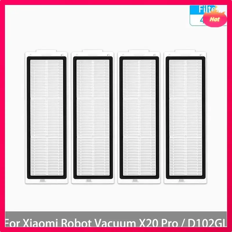 Ad-para xiaomi robô vácuo x20 pro/d102gl peças principal escova lateral filtro hepa mop pano saco de pó