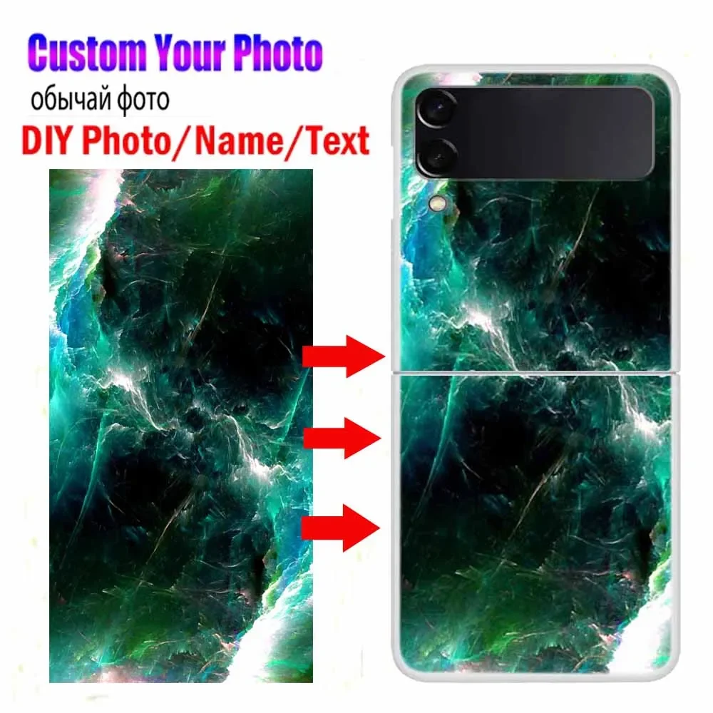 Indywidualne etui na telefon Samsung Galaxy Z Flip 3 4 5 6 DIY Design Photo Picture Cover dla Galaxy Z Flip5 Flip6 Case Hard PC