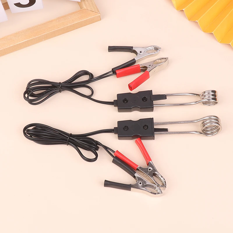 Car Alligator Clips Heater Auto Electric Tea Coffee Water Heater DC 12V/24V 20W Cigarette Lighter Adapter Portable Heater