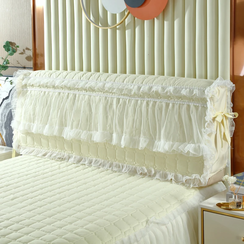 European All-inclusive Bed Head Cover Lace Headboard Slipcover Headboard Cover Backrest Dust Cover Bedroom Decor