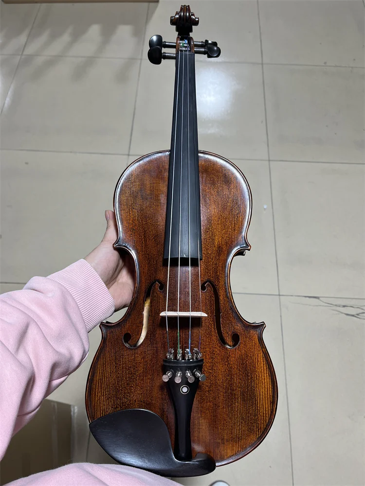 ACTUAL PHOTO Turkey favourite Hand Made Matte Antique 4/4 Violin/Fiddle Cкрипка 4/4 كمان 바이올린  Musical Instrument w/ Case 4/4