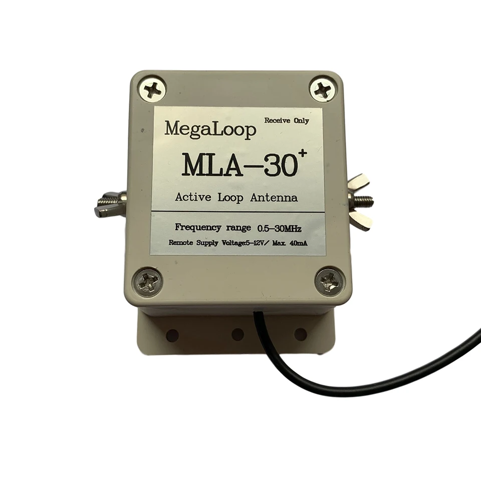 MLA30+ Aktive Empfangsantenne MLA-30+ Aktive Kurzwellen-Rahmenantenne – 500 KHz Bis 30 MHz, Kompakt, USB-Stromversorgung, Für Balkon & Stadtwohnung
