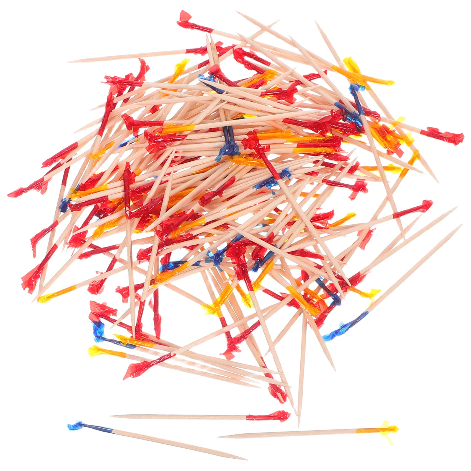 

2400pcs Cocktail Picks Frill Toothpicks For Appetizers Fruit Drinks Sandwiches Party Use Disposable Food Picks Snack Skewers