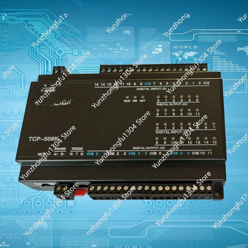 12DO Relay Output 16DI Switch Input RJ45 Ethernet TCP Module Modbus Controller / 508K