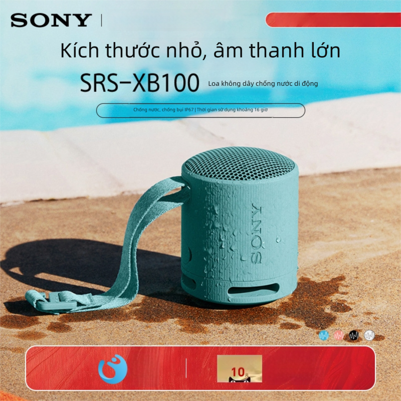 Sony | Loa Không Dây Bluetooth Chống Nước Với Bass Mạnh