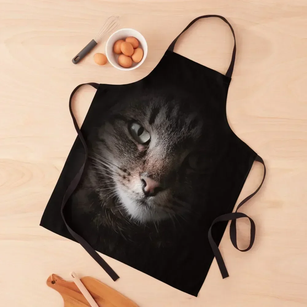 

Фартук Tabby Cat Face для мужчин, водонепроницаемый для женщин, халат для парикмахерских, женские платья, фартук