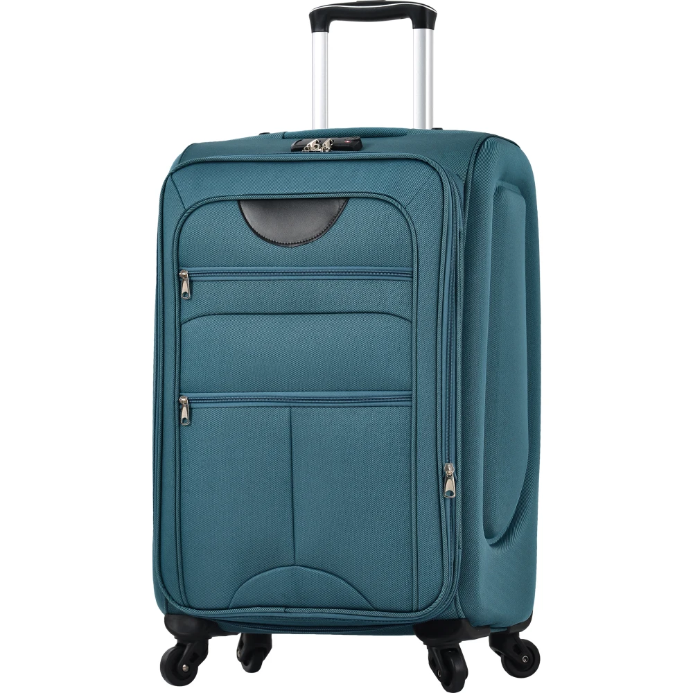 

Lightweight 3PCS Softshell Expandable Travel Luggage Set Upright Softside Suitcase 22-30 Inch with 360° Spinner Wheels